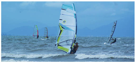 Regatta de wind surf em Buzios RJ Brasil