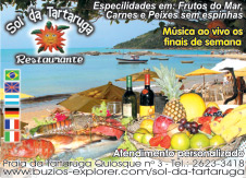 Restaurante Sol da Tartaruga em Buzios na praia da Tartaruga
